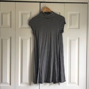 Striped tee shirt dress